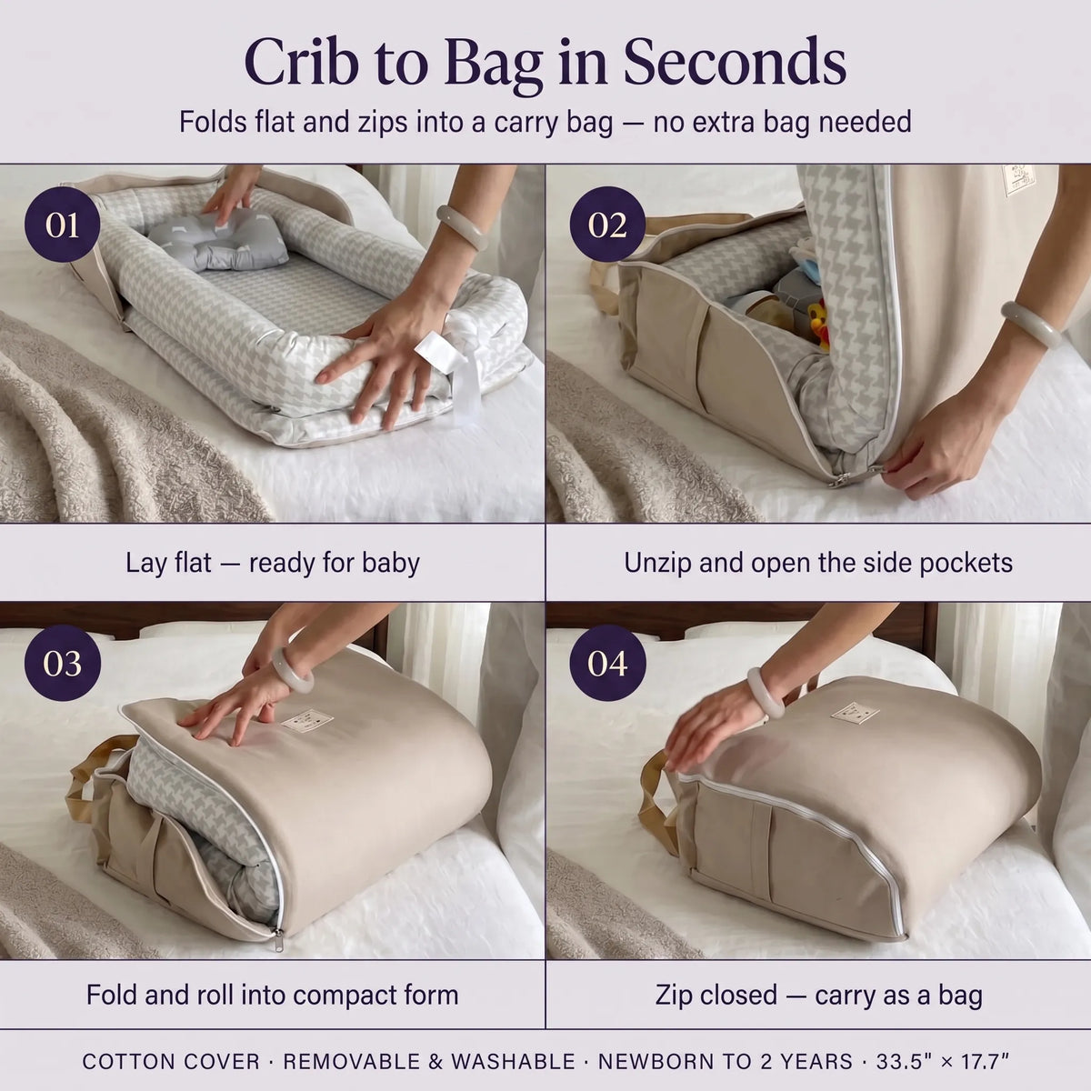 Portable Baby Crib Travel Nest