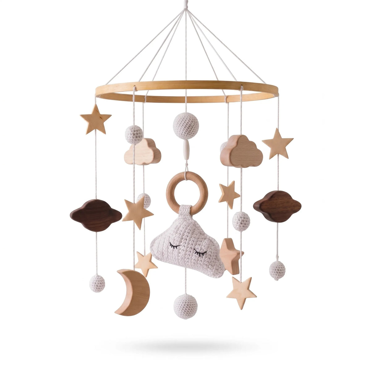 Wooden Baby Crib Mobile Hanger